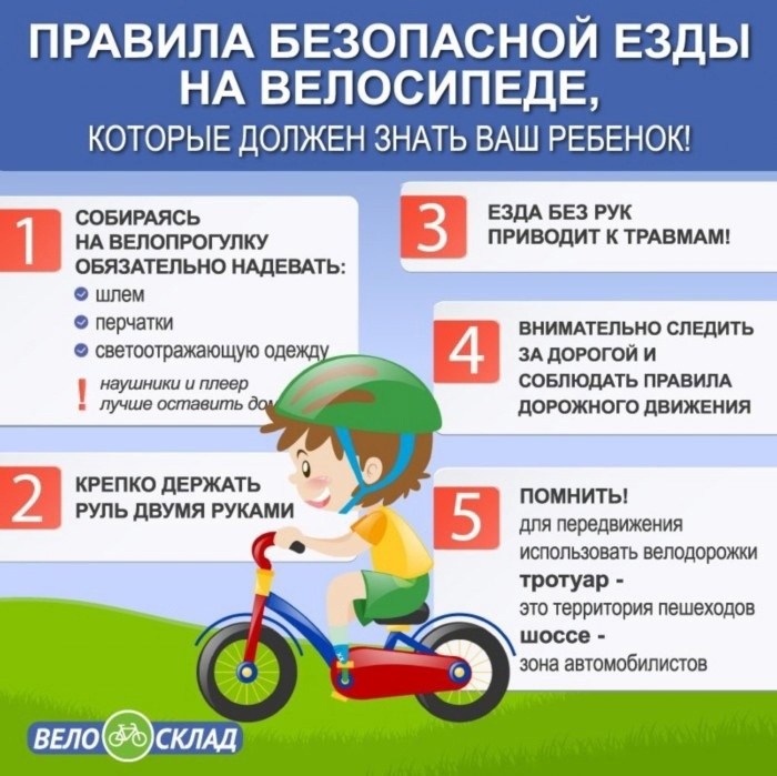 Правила безопасной езды на велосипед, которые должен знать ваш ребенок!